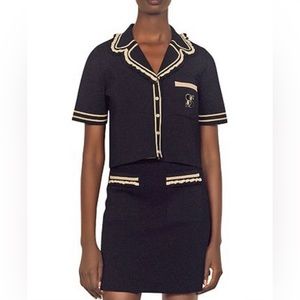 Sandro Fabie Ruffled Cardigan